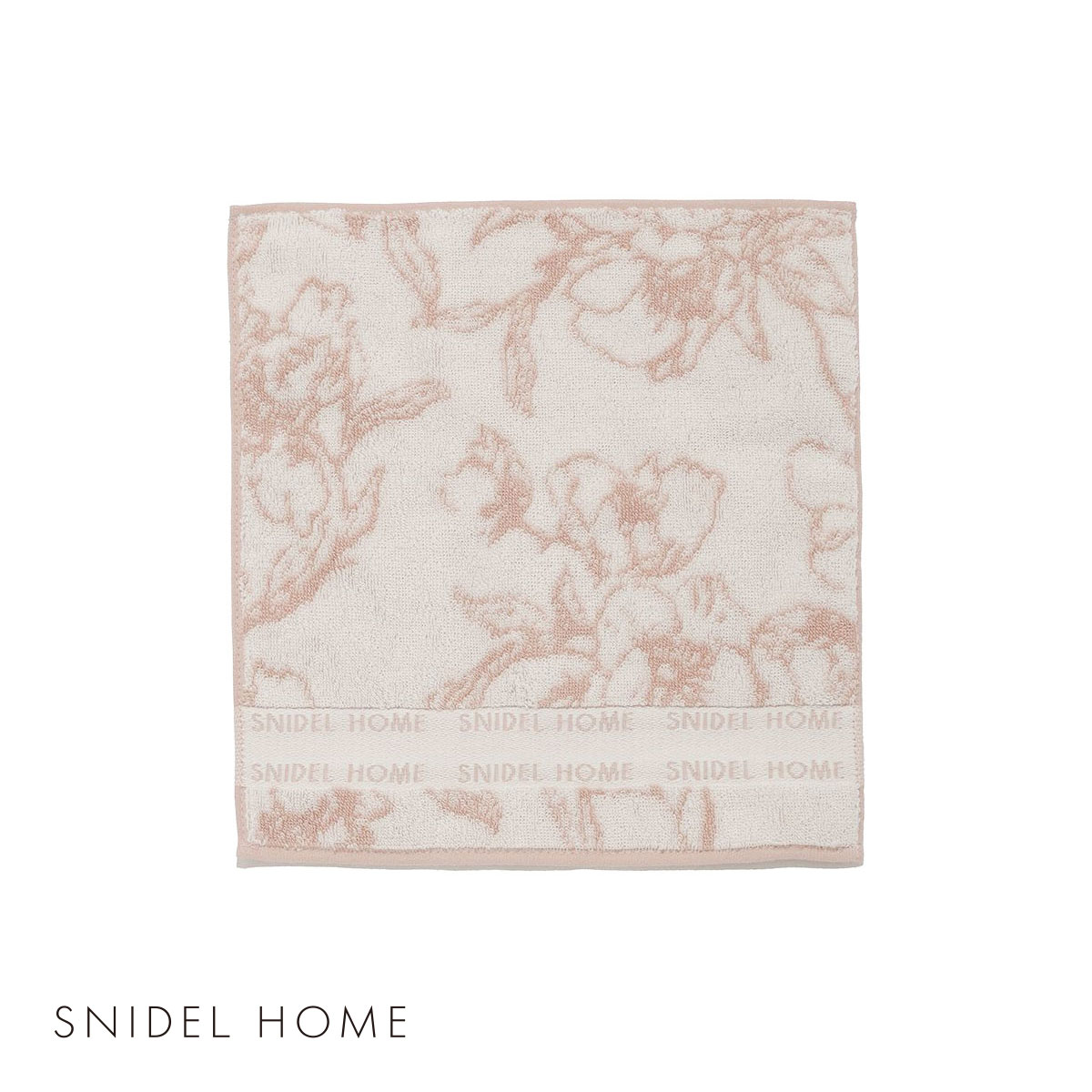 スナイデルホーム SNIDEL HOME ジャカードハンドタオル(PB-ピンクベージュ-Free)
