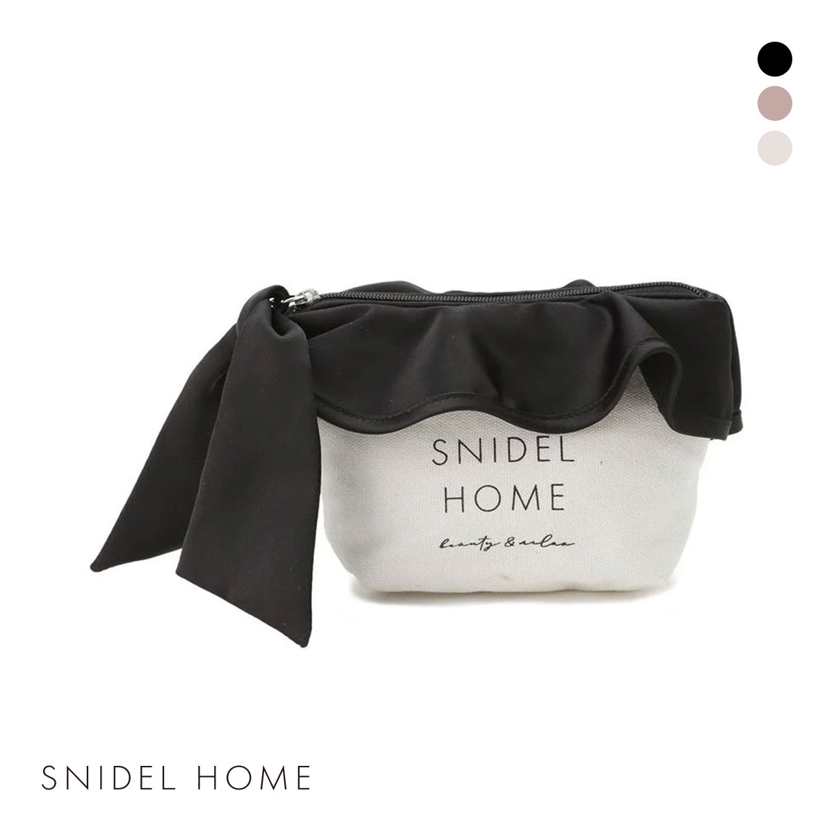 スナイデルホーム SNIDEL HOME オーガニックキャンバスポーチ(BK-ブラック-Free)