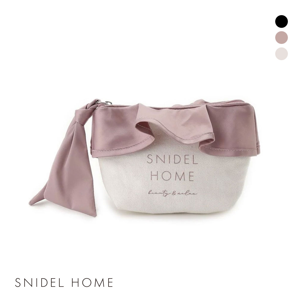 スナイデルホーム SNIDEL HOME オーガニックキャンバスポーチ(PB-ピンクベージュ-Free)