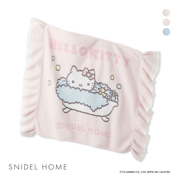 スナイデルホーム ハローキティ ニットブランケット HELLO KITTY SNIDEL HOME