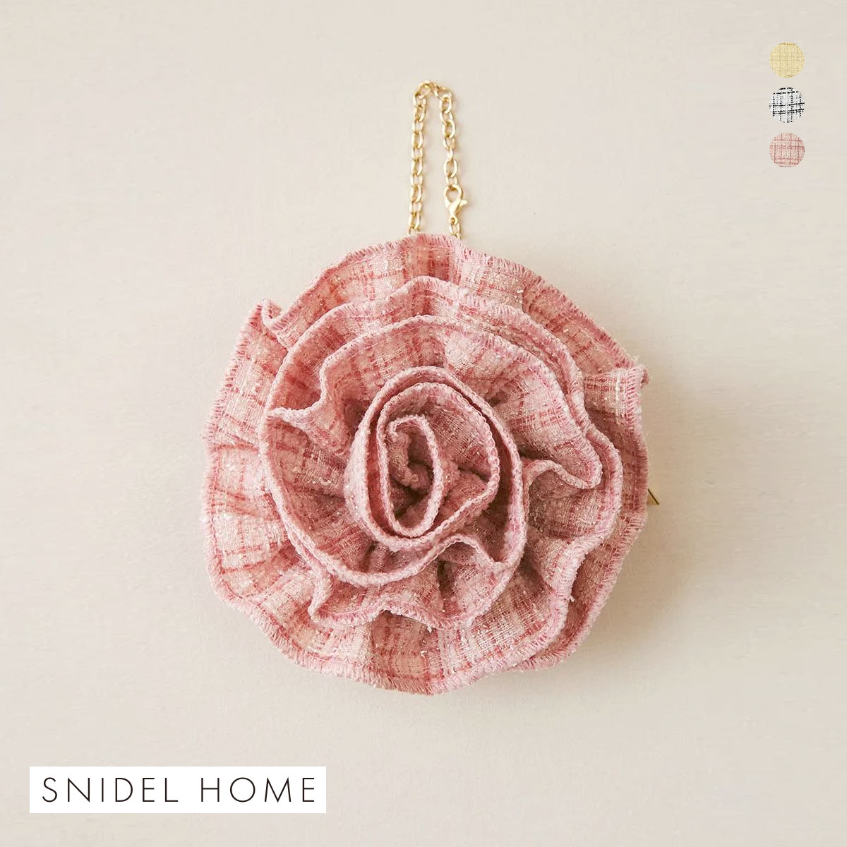 スナイデルホーム ツイードリップケース SNIDEL HOME(PI-ピンク-Free)