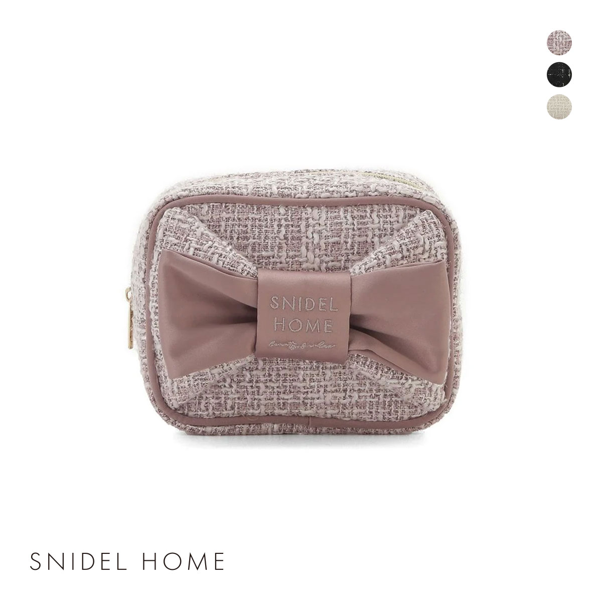 スナイデルホーム ツイードリボンポーチ SNIDEL HOME(PI-ピンク-Free)