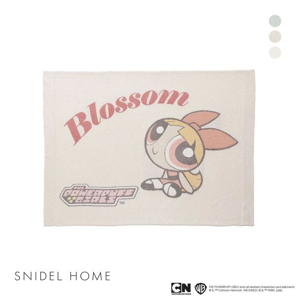 スナイデルホーム パワーパフ ガールズ ニットブランケット The Powerpuff Girls　SNIDEL HOME