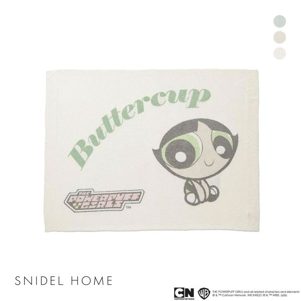 スナイデルホーム パワーパフ ガールズ ニットブランケット The Powerpuff Girls　SNIDEL HOME