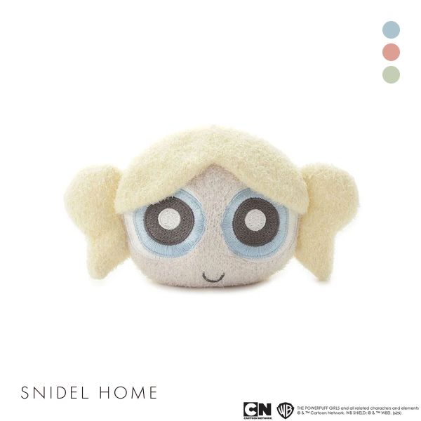 スナイデルホーム パワーパフ ガールズ フェイスニットポーチ The Powerpuff Girls　SNIDEL HOME