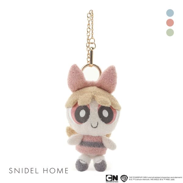スナイデルホーム パワーパフ ガールズ ニットチャーム The Powerpuff Girls SNIDEL HOME