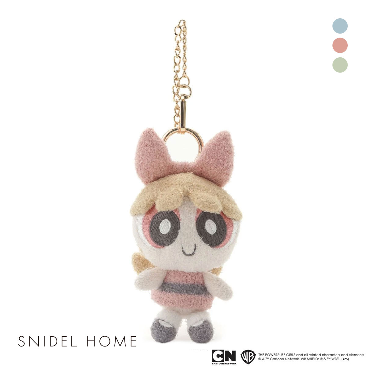 スナイデルホーム パワーパフ ガールズ ニットチャーム The Powerpuff Girls SNIDEL HOME(PI-ピンク-Free)