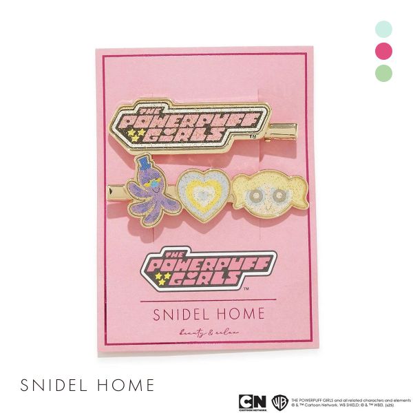 スナイデルホーム パワーパフ ガールズ ヘアクリップ The Powerpuff Girls SNIDEL HOME