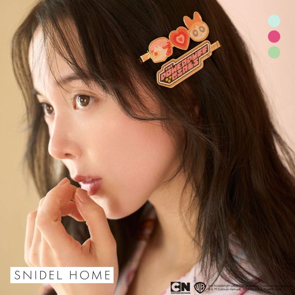 スナイデルホーム パワーパフ ガールズ ヘアクリップ The Powerpuff Girls SNIDEL HOME