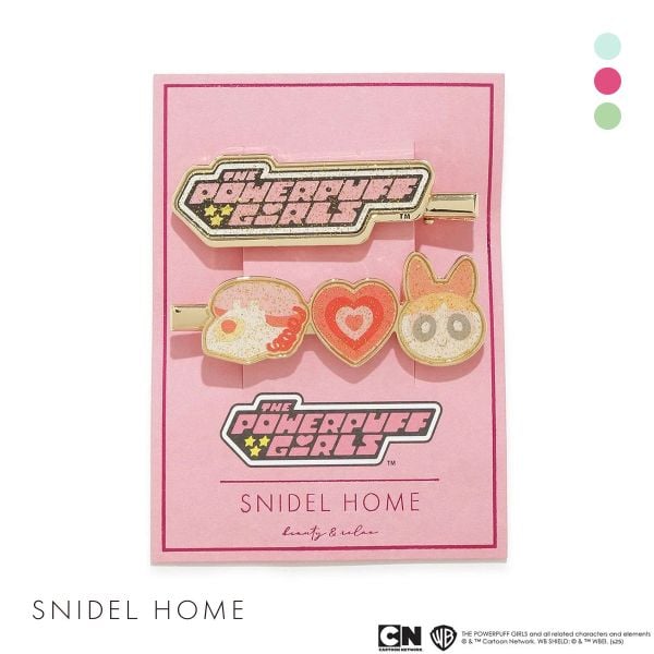 スナイデルホーム パワーパフ ガールズ ヘアクリップ The Powerpuff Girls SNIDEL HOME