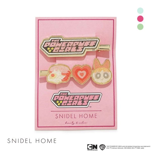 スナイデルホーム パワーパフ ガールズ ヘアクリップ The Powerpuff Girls SNIDEL HOME