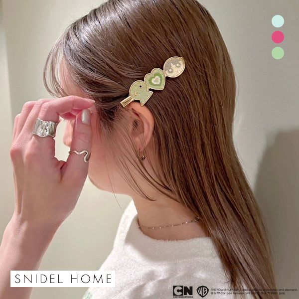 スナイデルホーム パワーパフ ガールズ ヘアクリップ The Powerpuff Girls SNIDEL HOME
