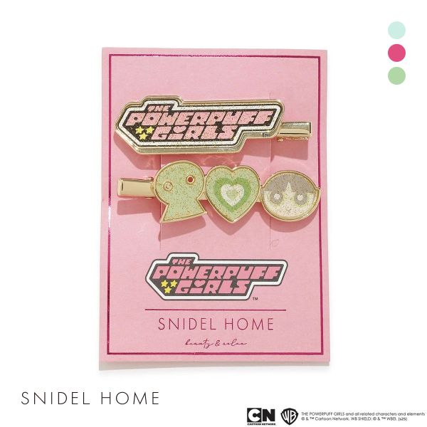 スナイデルホーム パワーパフ ガールズ ヘアクリップ The Powerpuff Girls SNIDEL HOME