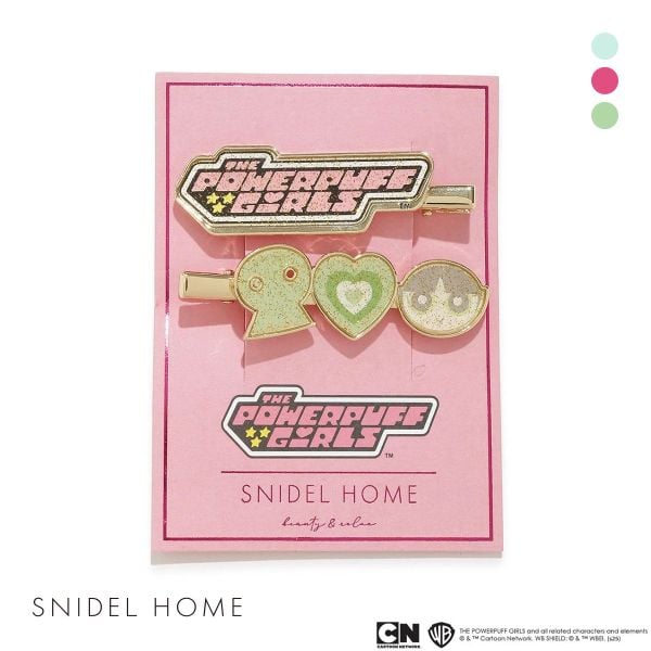 スナイデルホーム パワーパフ ガールズ ヘアクリップ The Powerpuff Girls SNIDEL HOME