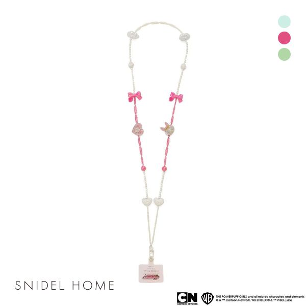 スナイデルホーム パワーパフ ガールズ スマホショルダーストラップ The Powerpuff Girls SNIDEL HOME
