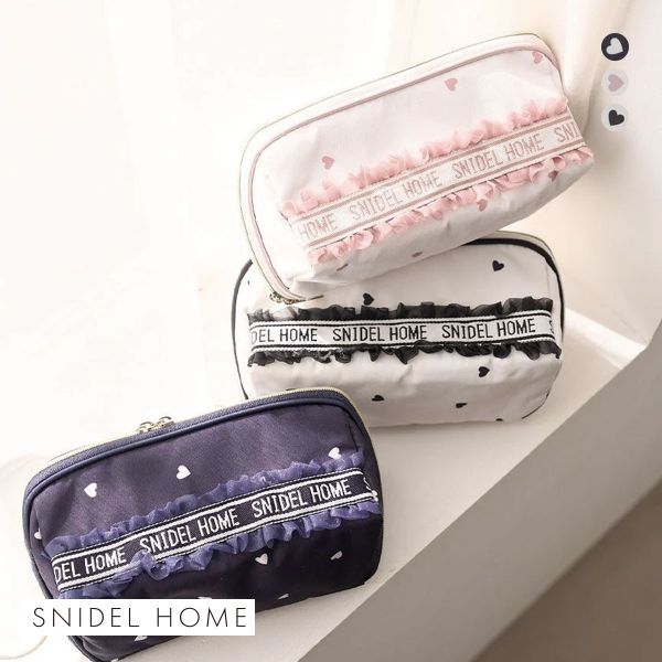 スナイデルホーム ロゴテープハートスクエアポーチ SNIDEL HOME