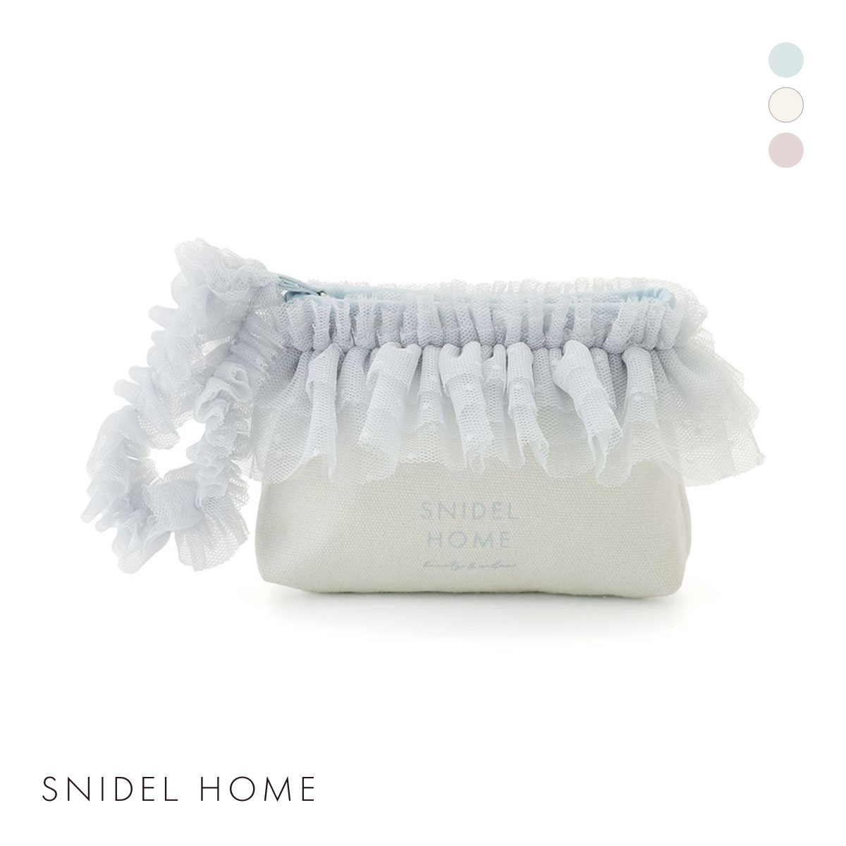 スナイデルホーム ドットチュールポーチ SNIDEL HOME(BU-ブルー-Free)