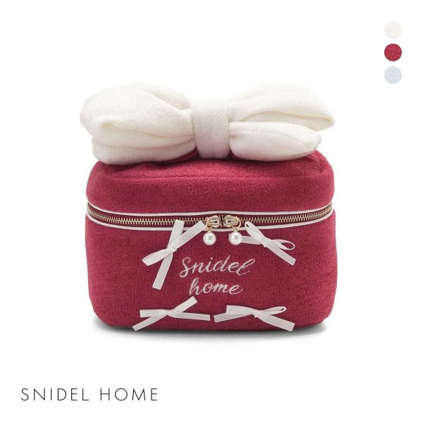 スナイデルホーム リボンバニティポーチ SNIDEL HOME