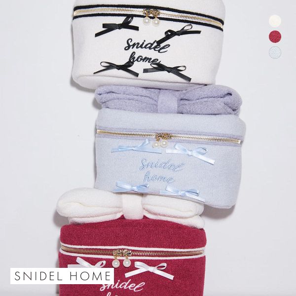 スナイデルホーム リボンバニティポーチ SNIDEL HOME