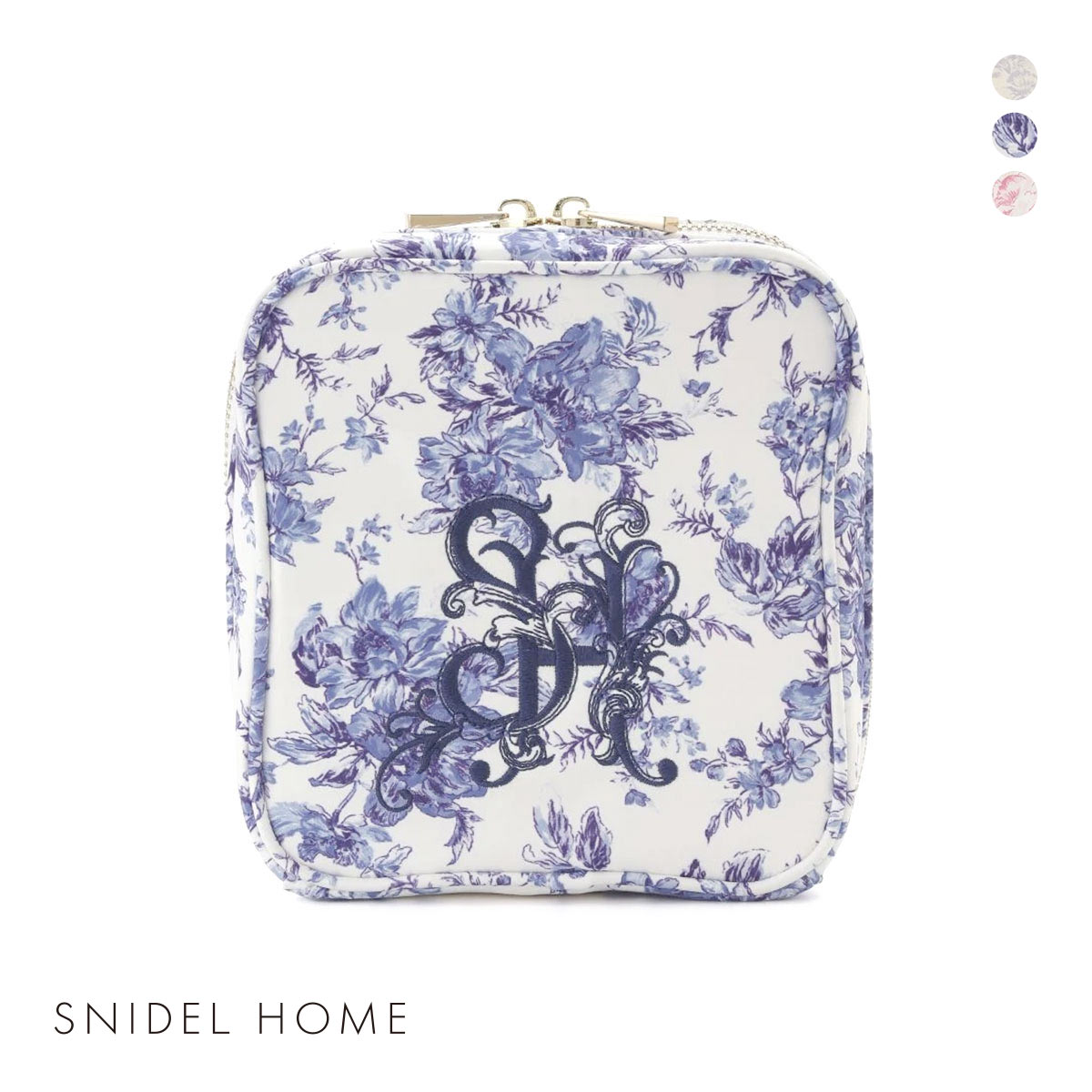 スナイデルホーム ブライト柄ポーチ SNIDEL HOME(NV-ネイビー-Free)