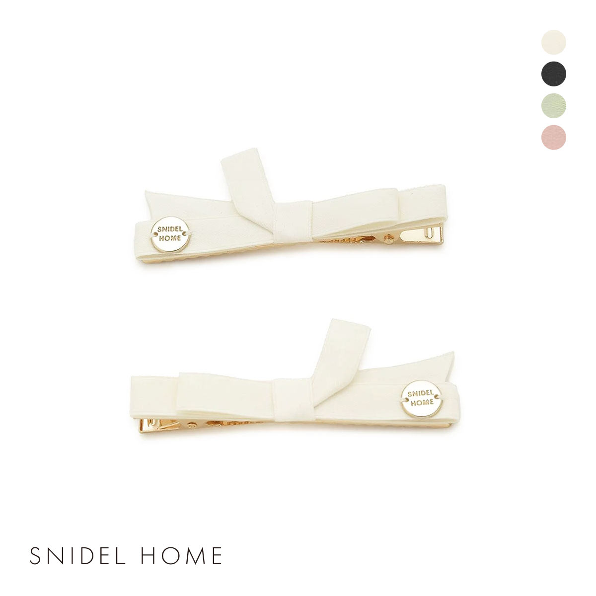 スナイデルホーム サテンリボンピン SNIDEL HOME(IV-アイボリー-Free)