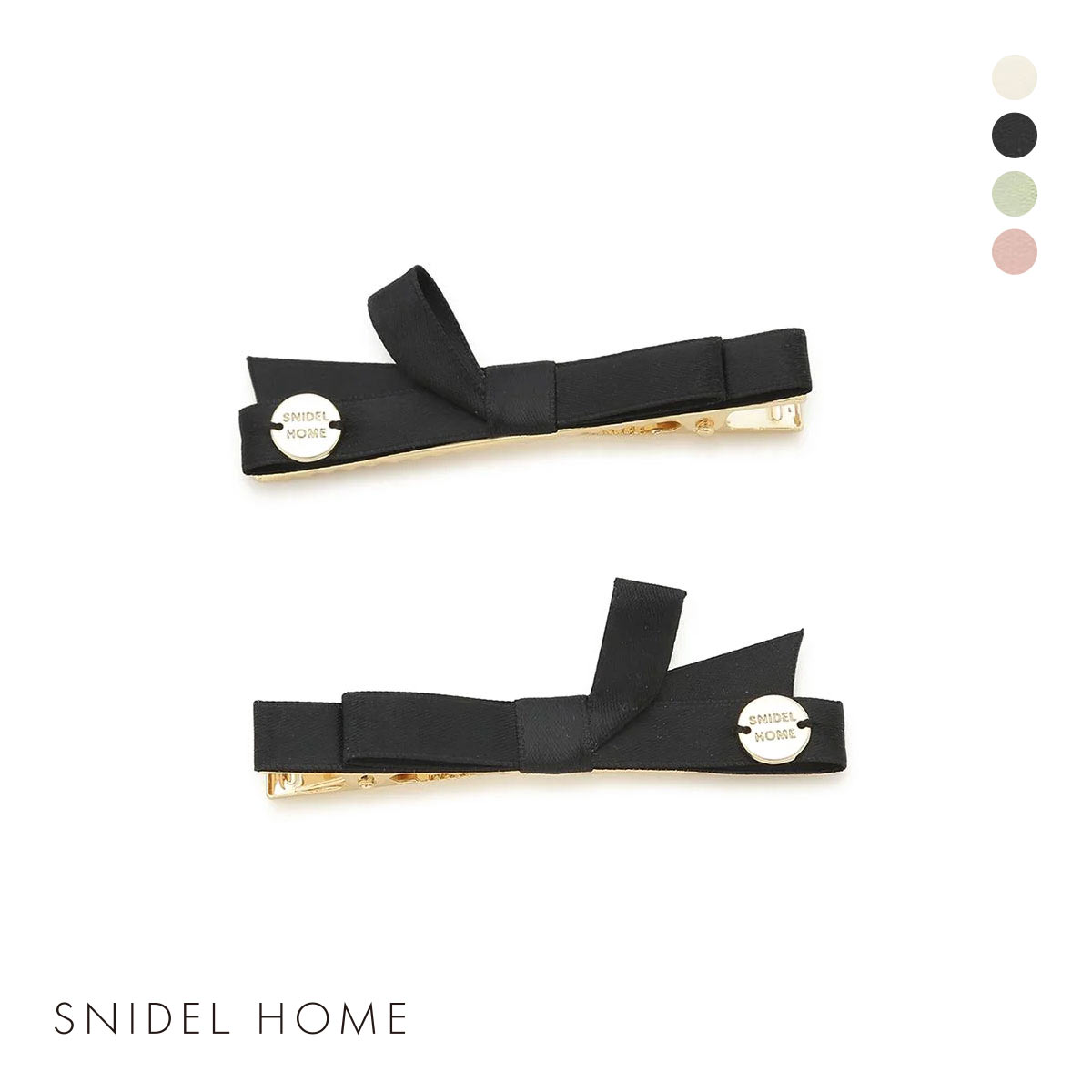 スナイデルホーム サテンリボンピン SNIDEL HOME(BK-ブラック-Free)