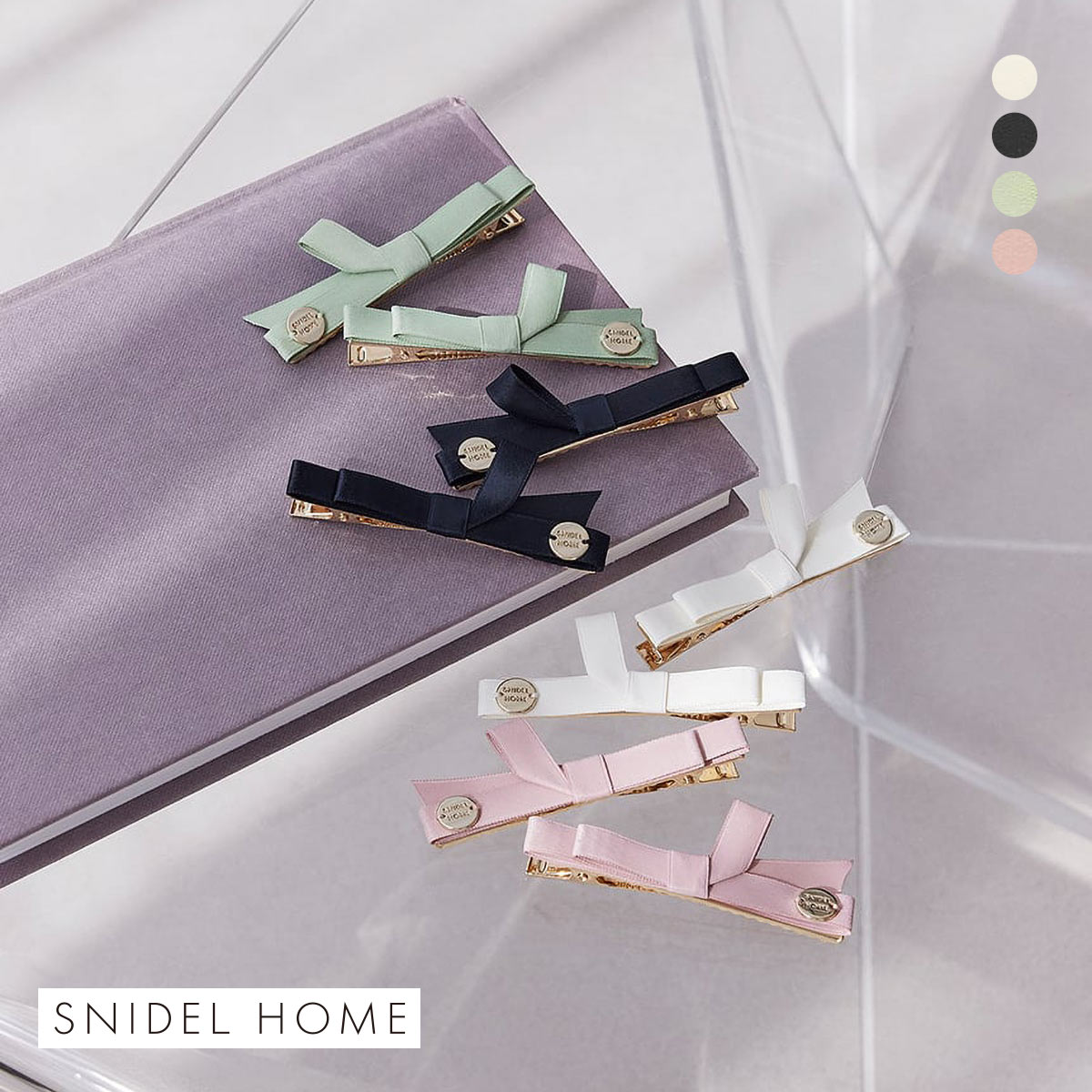 【SNIDEL】ダブルリポン♡グリッターパンプス ピンク Sサイズ(箱付き) キャバ グリッターパンプスハイヒールリボンドレス美脚シルバー