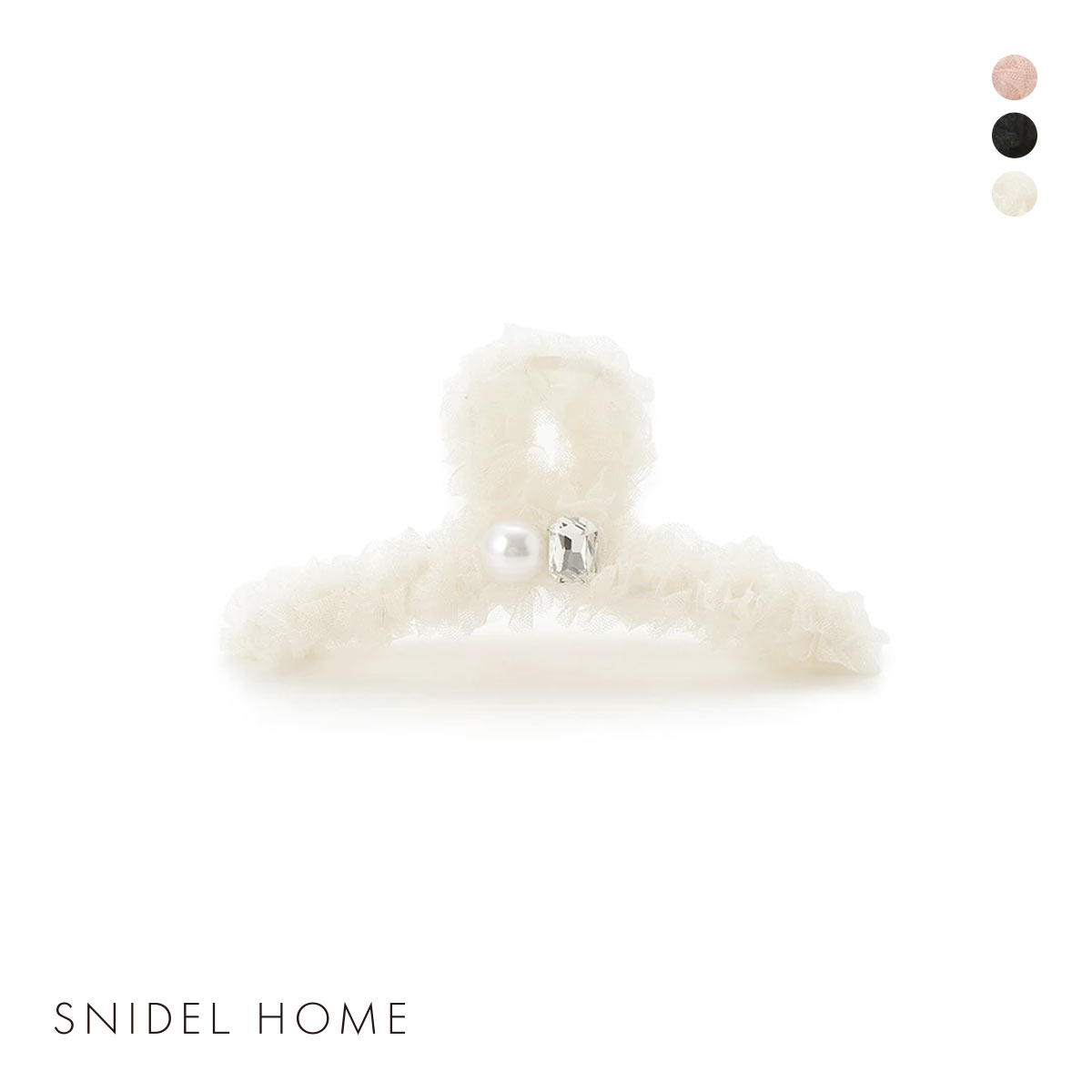 スナイデルホーム オーガンジービジューバンス SNIDEL HOME(WH-ホワイト-Free)