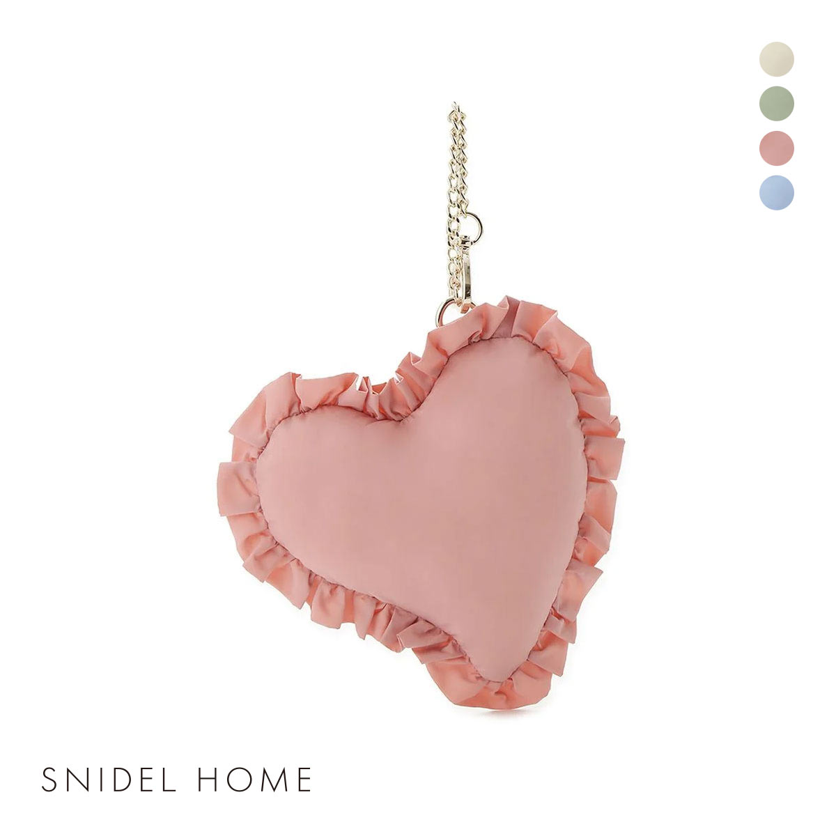 スナイデルホーム パフハートポーチ SNIDEL HOME(PI-ピンク-Free)