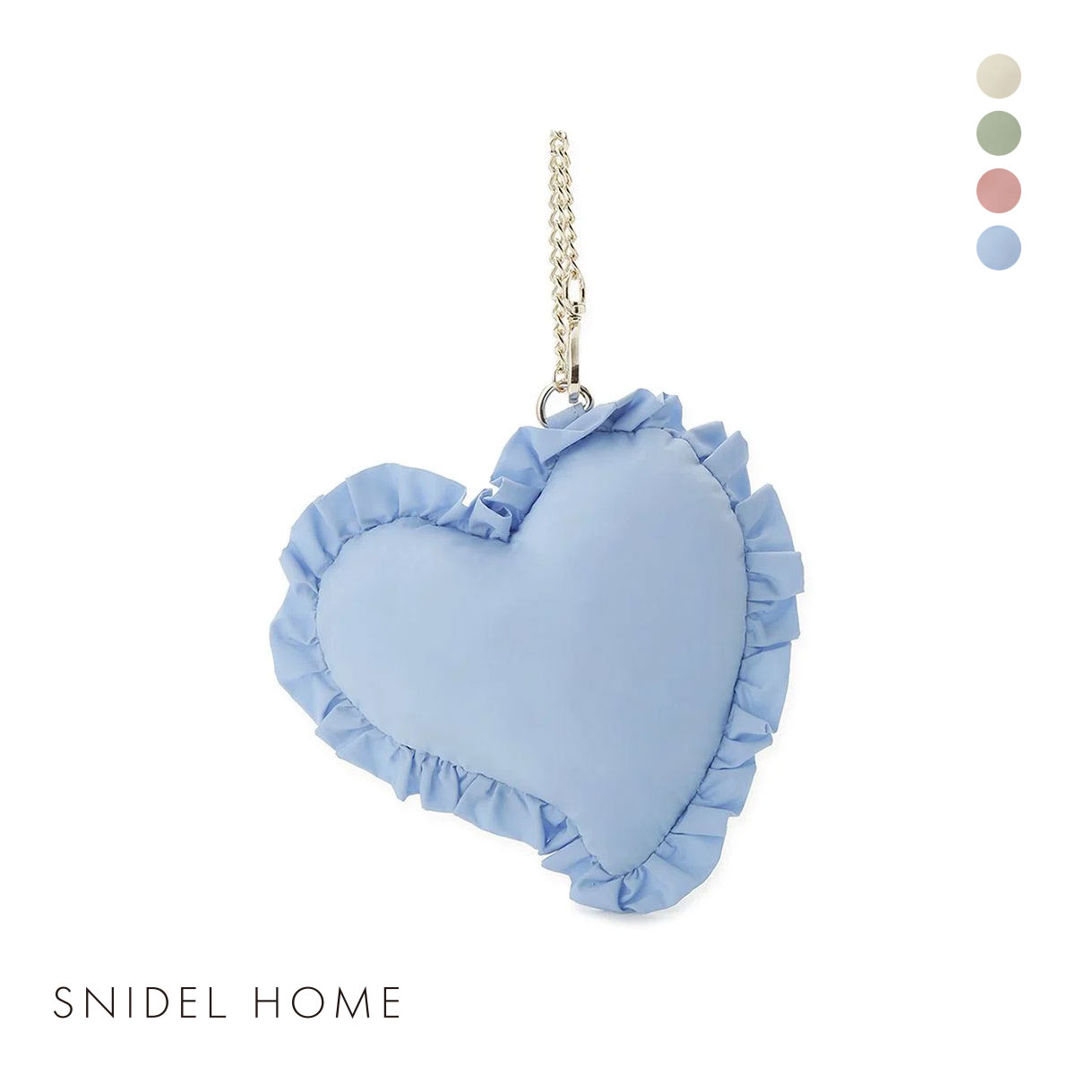 スナイデルホーム パフハートポーチ SNIDEL HOME(BU-ブルー-Free)