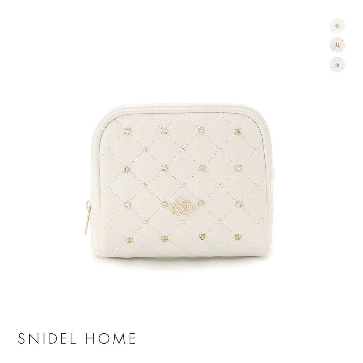 スナイデルホーム ビジューキルティングポーチ SNIDEL HOME(IV-アイボリー-Free)