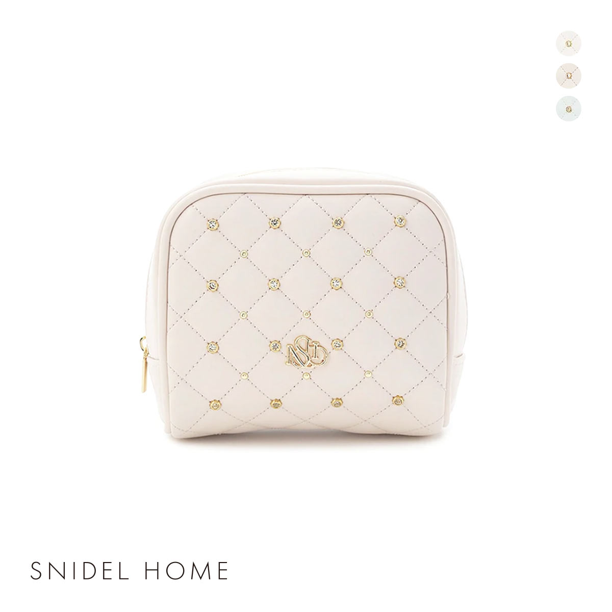スナイデルホーム ビジューキルティングポーチ SNIDEL HOME(PI-ピンク-Free)