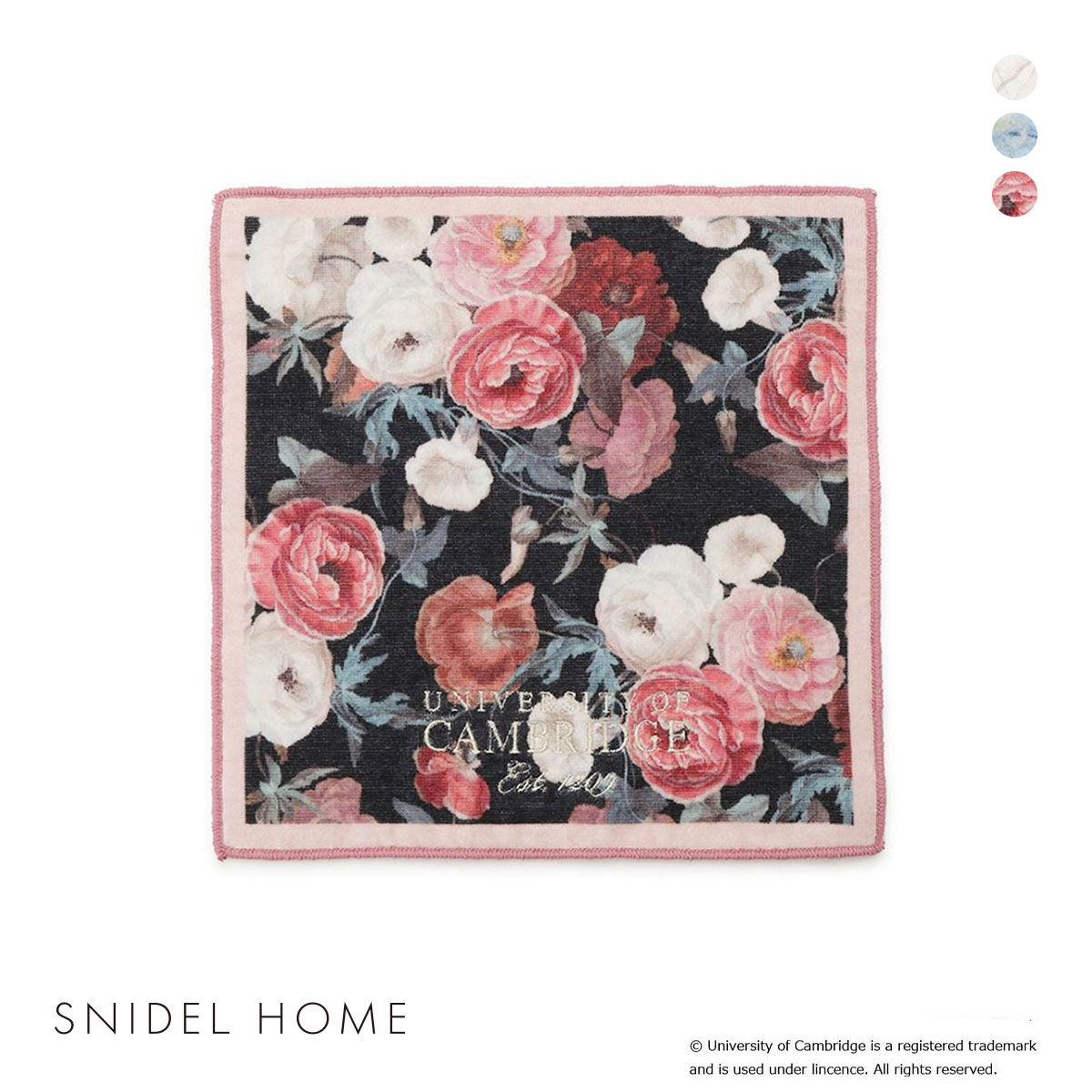 スナイデルホーム UnivofCambridge ハンドタオル SNIDEL HOME ケンブリッジ大学(FLO-花-Free)