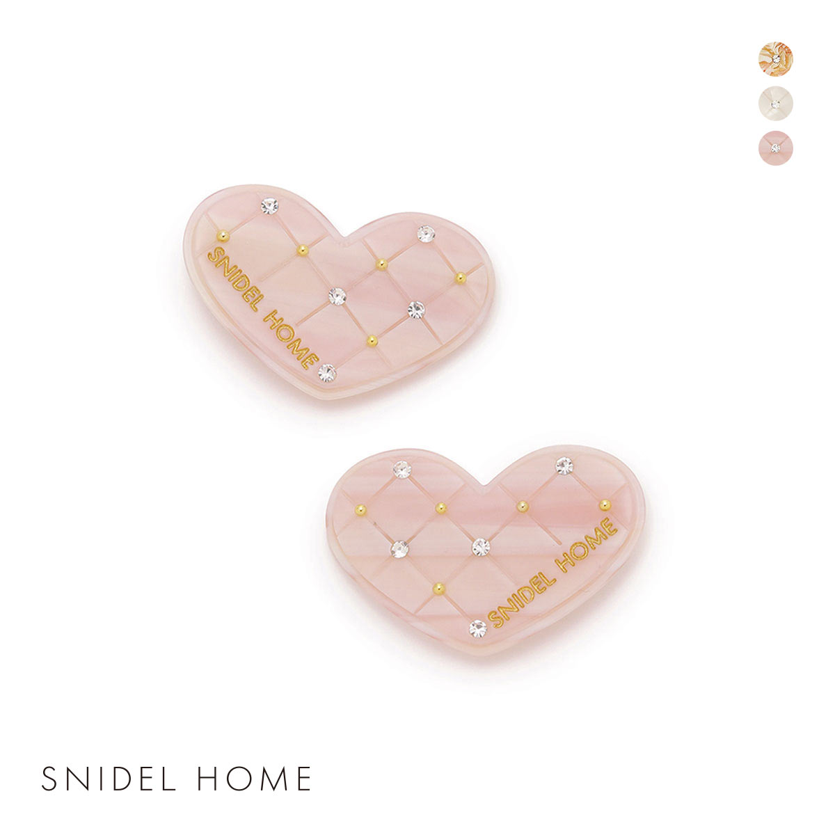 スナイデルホーム ハートヘアクリップ SNIDEL HOME(PI-ピンク-Free)