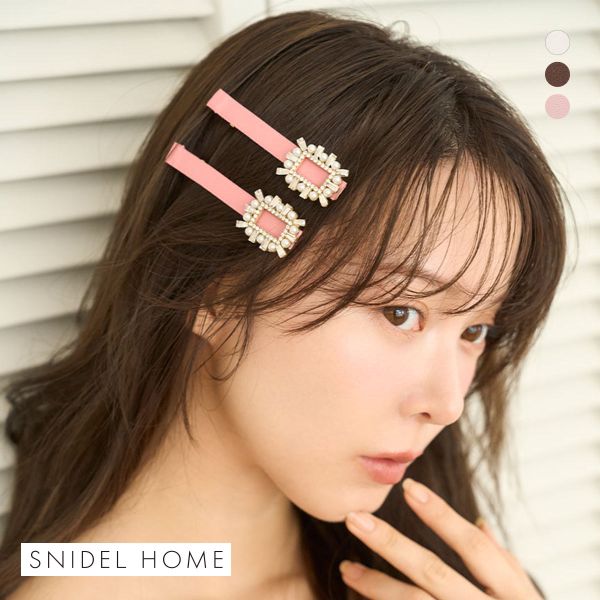 スナイデルホーム ビジューヘアクリップ SNIDEL HOME