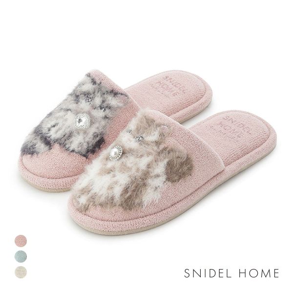 スナイデルホーム CATラメニットスリッパ SNIDEL HOME