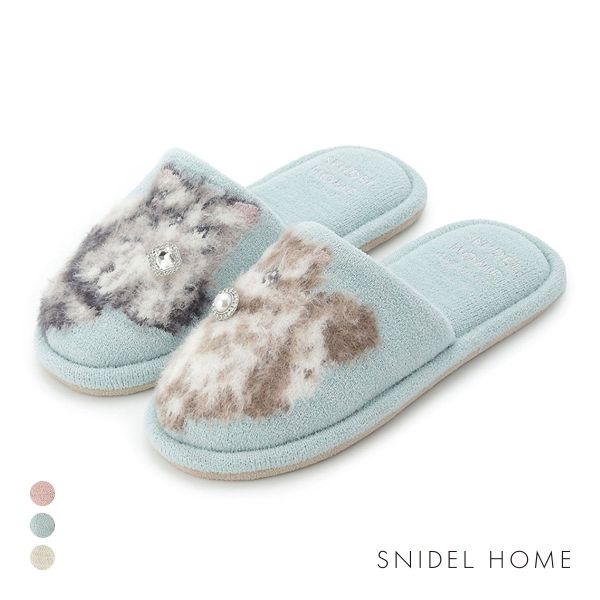 スナイデルホーム CATラメニットスリッパ SNIDEL HOME