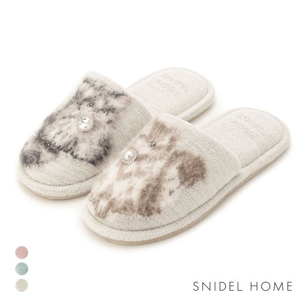 スナイデルホーム CATラメニットスリッパ SNIDEL HOME