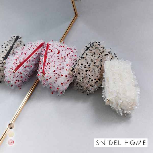 スナイデルホーム ハートチュールポーチ SNIDEL HOME