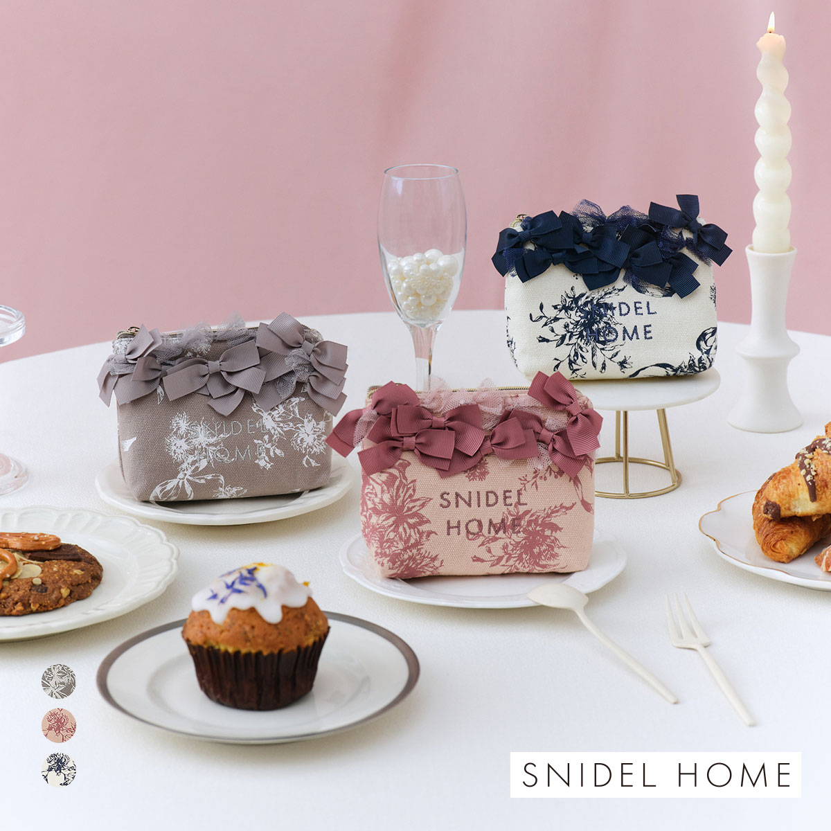 スナイデルホーム 5th Anniversary リボンポーチ SNIDEL HOME