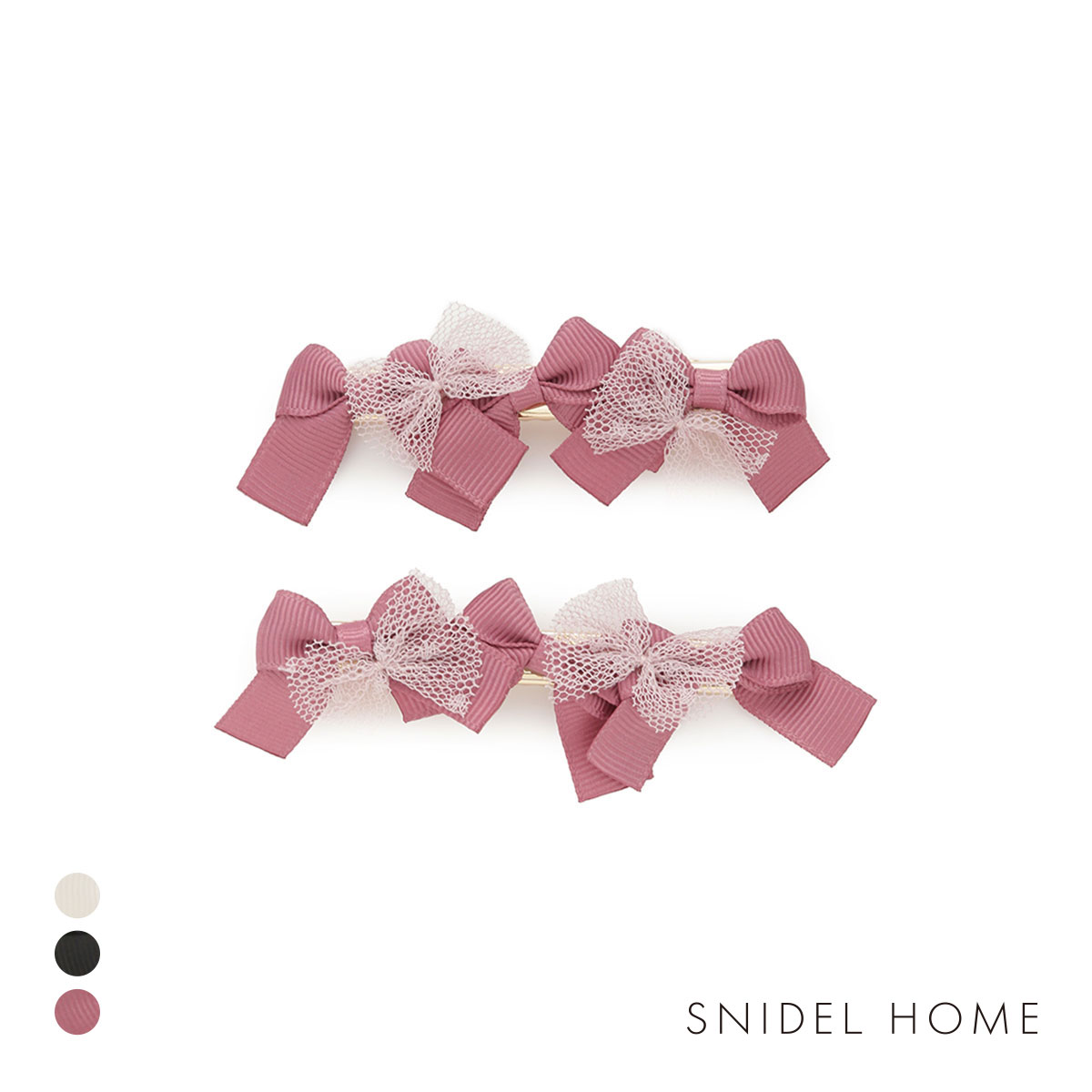 スナイデルホーム 5th Anniversary ボリュームリボンピン SNIDEL HOME(PI-ピンク-Free)
