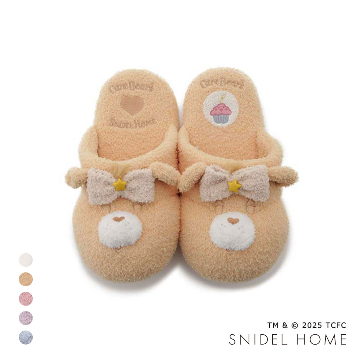 スナイデルホーム Care Bears(TM) ニットスリッパ ケアベア SNIDEL HOME(OR-オレンジ-Free)
