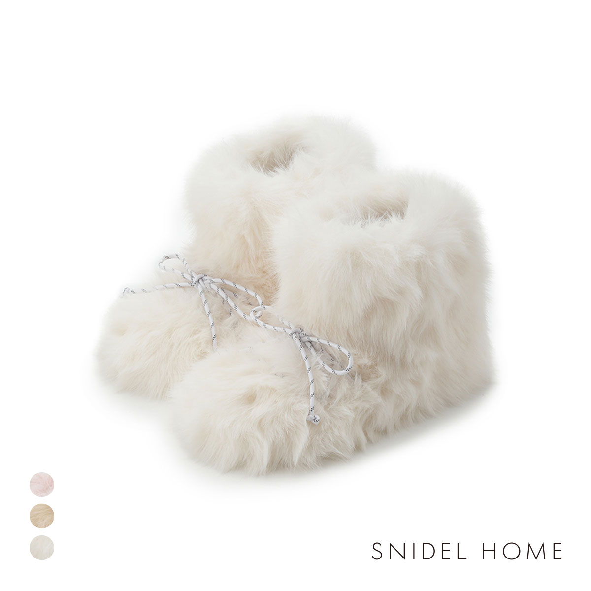 スナイデルホーム ファー ブーツスリッパ SNIDEL HOME(IV-アイボリー-Free)
