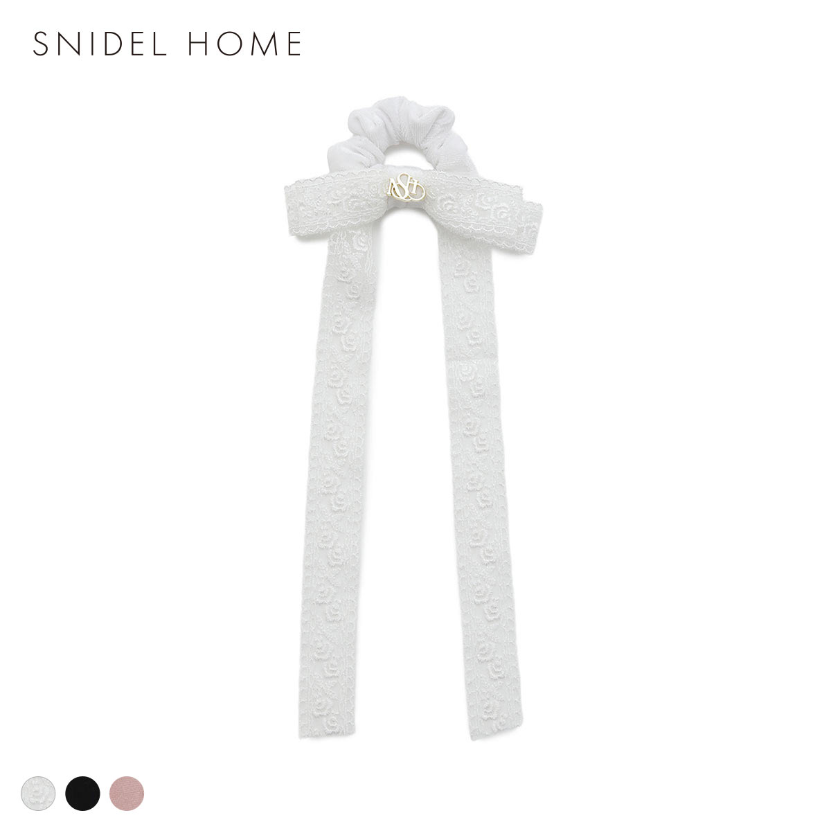 スナイデルホーム ベロアリボンシュシュ SNIDEL HOME(WH-ホワイト-Free)