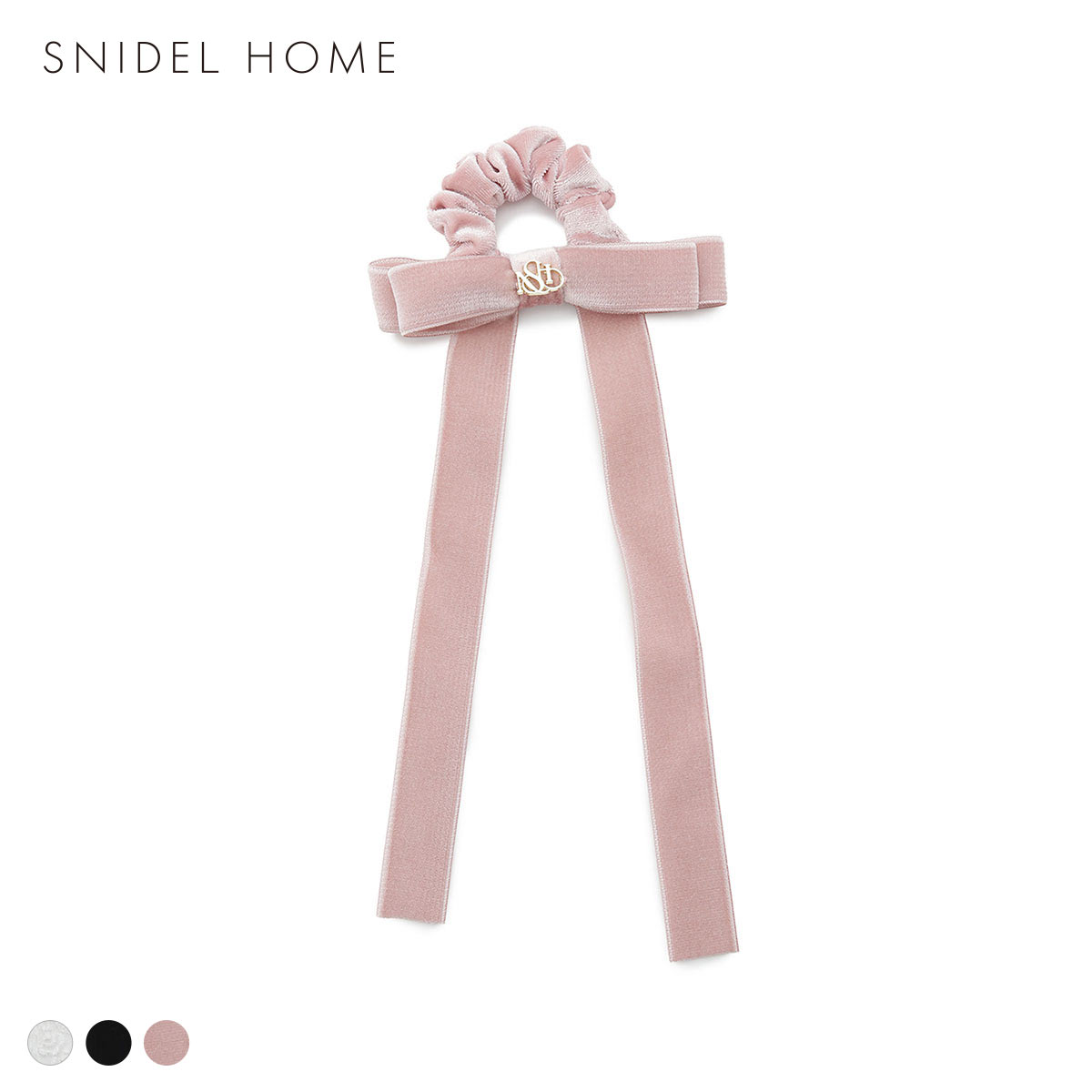 スナイデルホーム ベロアリボンシュシュ SNIDEL HOME(PI-ピンク-Free)