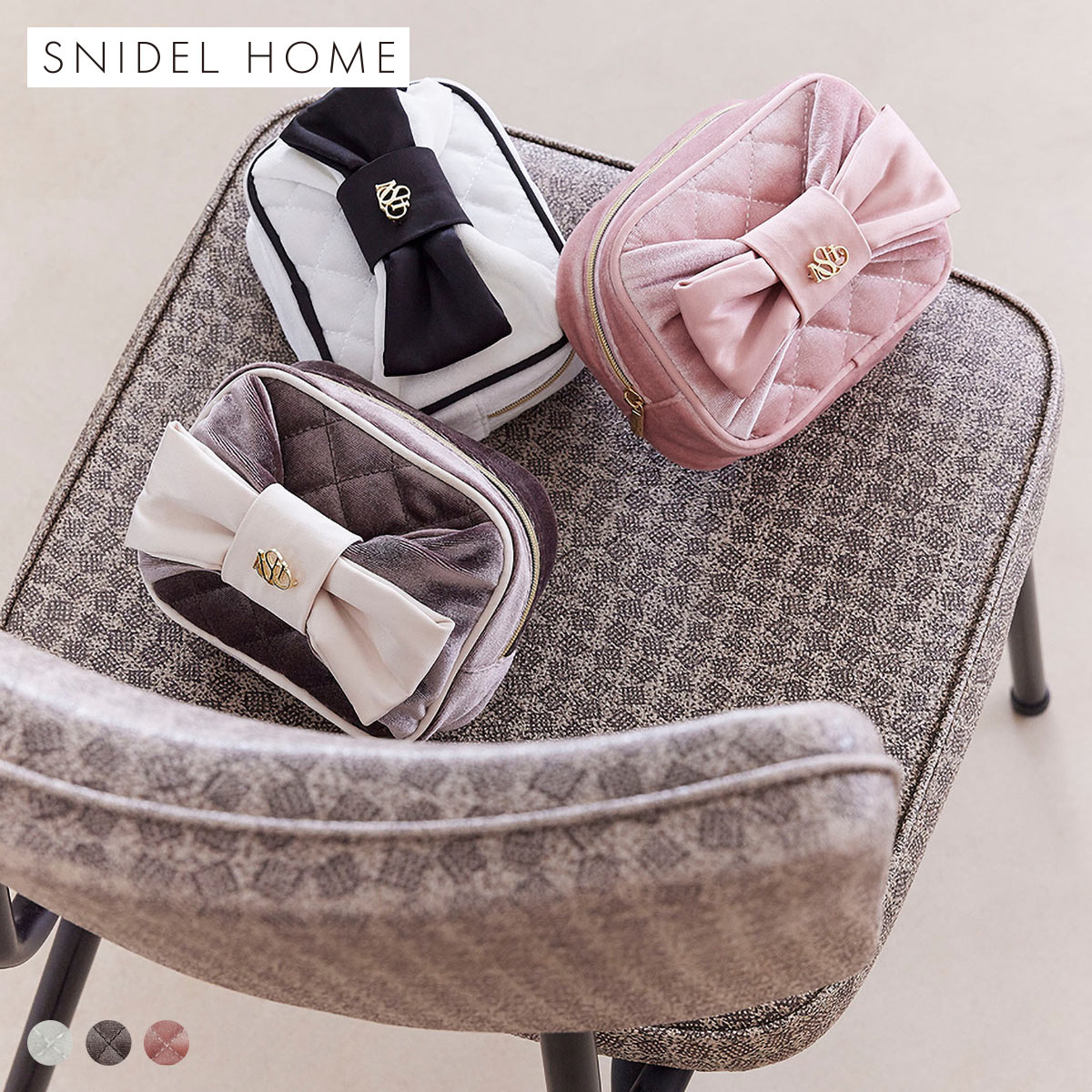 スナイデルホーム ベロアリボンポーチ SNIDEL HOME