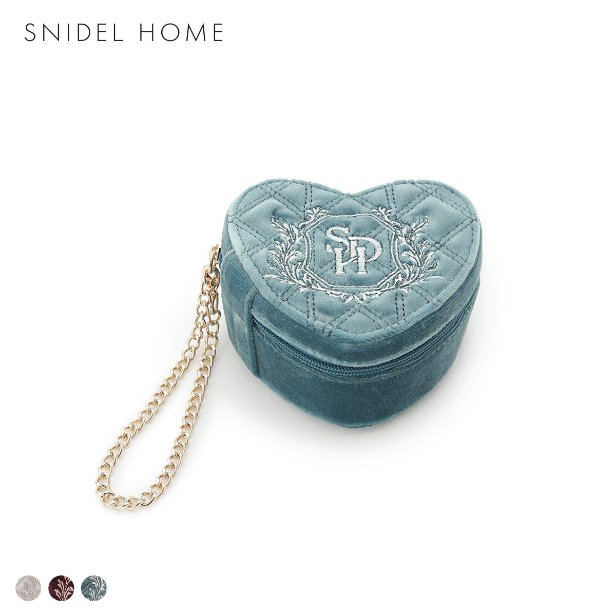 スナイデルホーム ベロアアクセサリーケース SNIDEL HOME(TU-ターコイズ-Free)