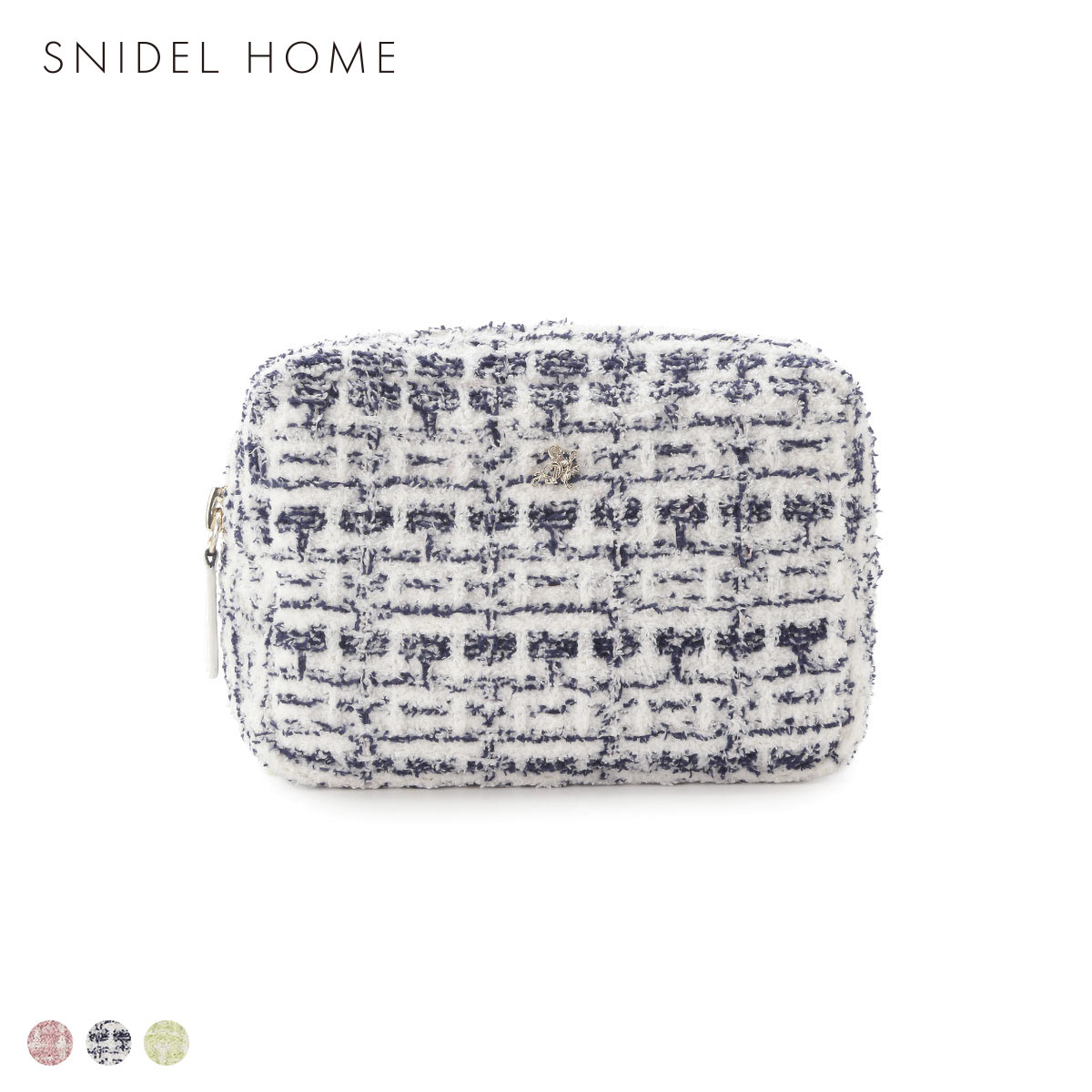 スナイデルホーム ツイードニットポーチ SNIDEL HOME(IV-アイボリー-Free)