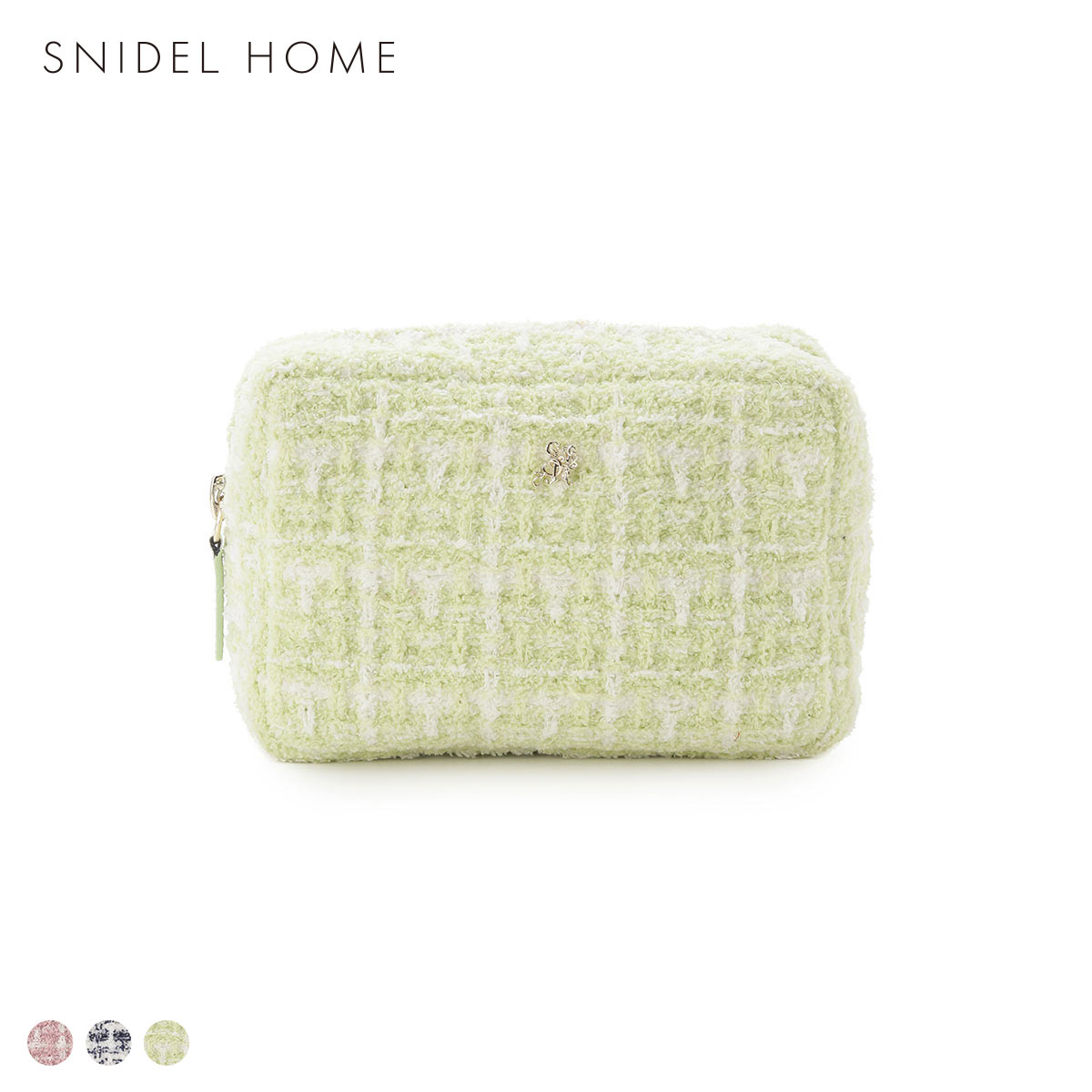 スナイデルホーム ツイードニットポーチ SNIDEL HOME(LM-ライム-Free)