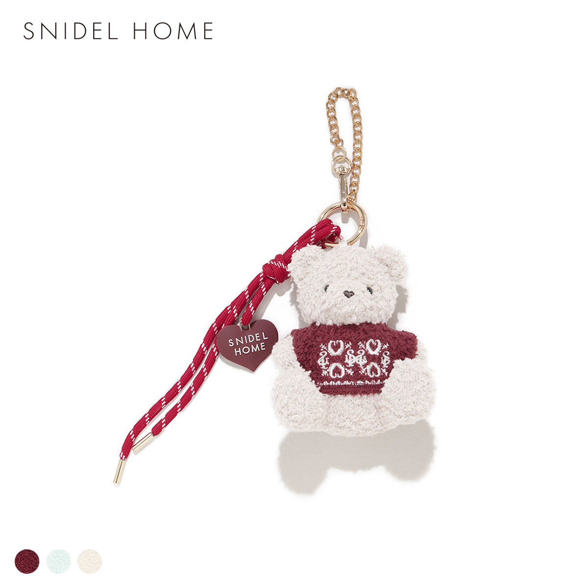 スナイデルホーム ニットクマチャーム SNIDEL HOME(RE-レッド-Free)